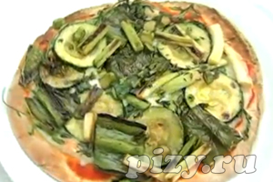 Видео-рецепт Зеленой пиццы